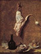 Jean Baptiste Oudry Still Life with Calf's Leg oil painting artist